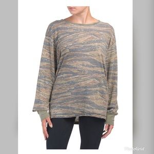 Free People Arielle Printed Long Sleeve Top